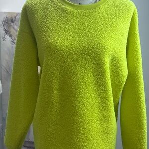 LOFT Bright Green Crew Neck Sweater
